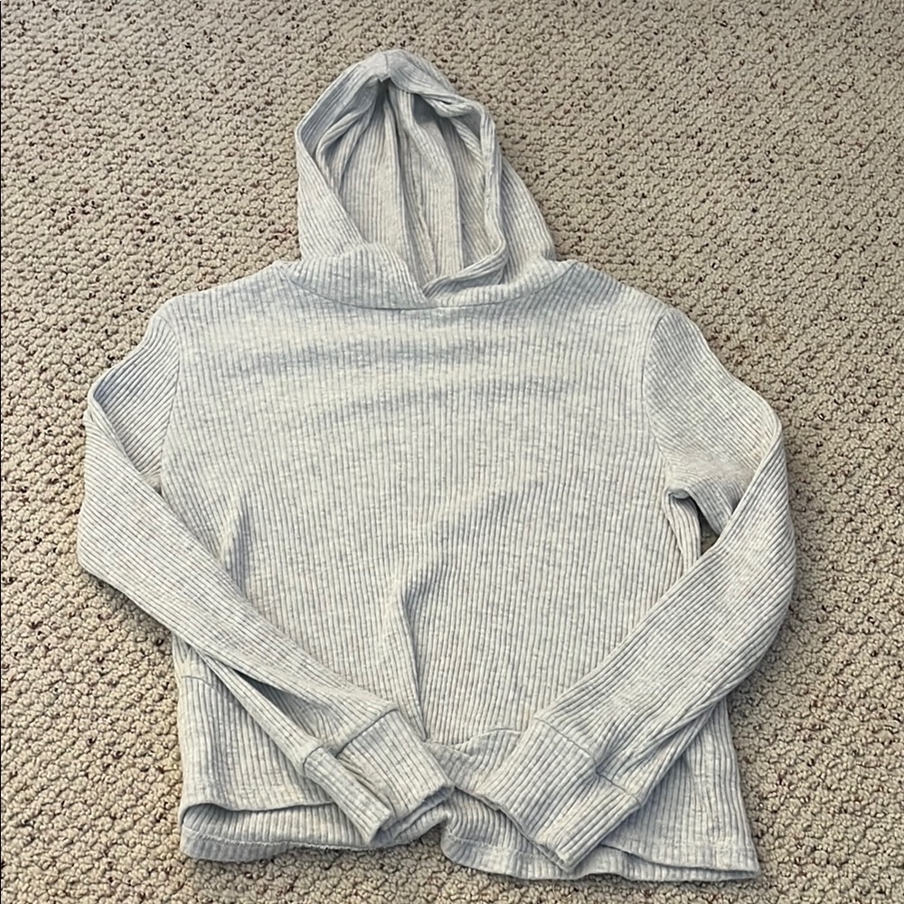 Old Navy Gray Pullover Sweater with Hood